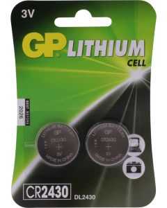 GP Lithium knoopcel CR2430, blister 2