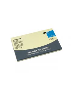 info notes 125x75mm geel blok a 100 vel