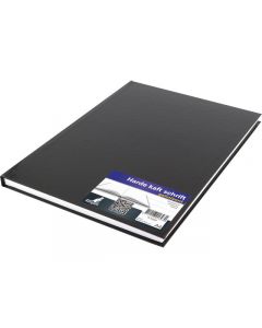 schrift Kangaro A4 met harde kaft cover zwart, 80g, 80pagina