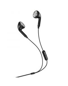 Hoco Universal Wired Earphones with Mic Black - 3.5mm jack