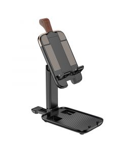 Hoco Kunststof Opvouwbare Desktop Stand XL - Zwart