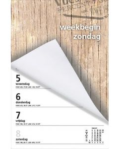 Weekblok 2023 met Wire-O-binding (week begint op Zondag)