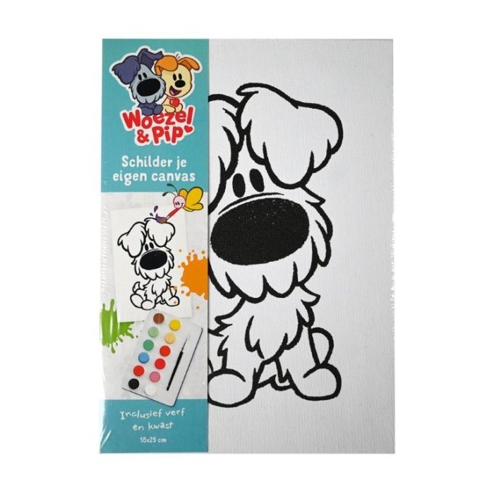 Canvas Schilderset Woezel