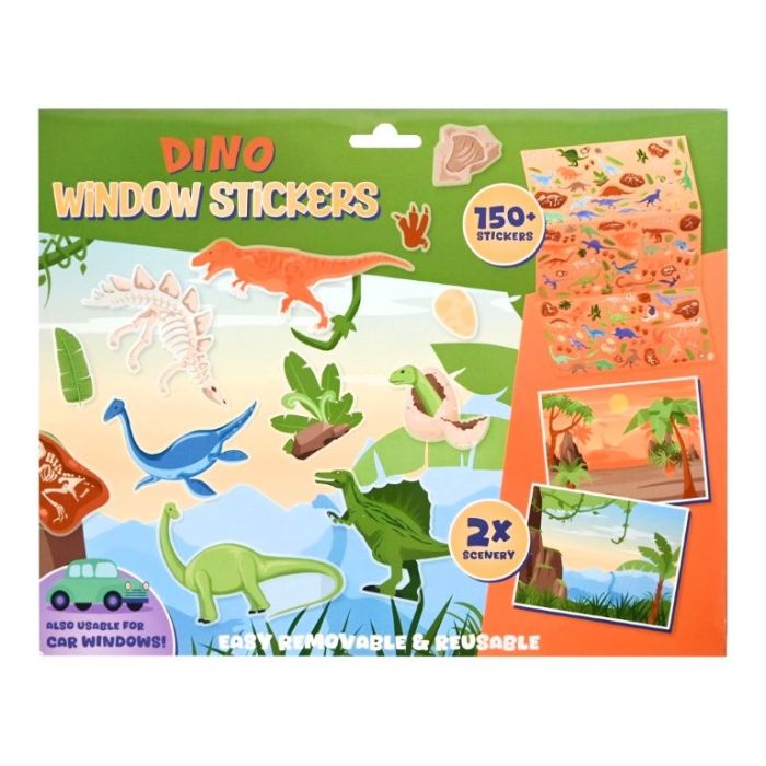 Raamstickers Dino – set van 150 stickers