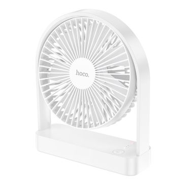 Hoco - Compacte Tafelventilator - Oplaadbaar - 3 Standen