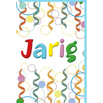 6 Wenskaarten met envelop - Jarig