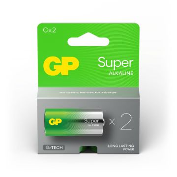 GP Super Alkaline C Baby Batterijen (2-pack)