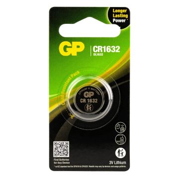 GP Lithium CR1632 Knoopcel Batterij (1-pack)