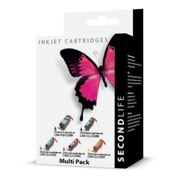 SecondLife - Multipack Canon 525 Black & 526 Serie