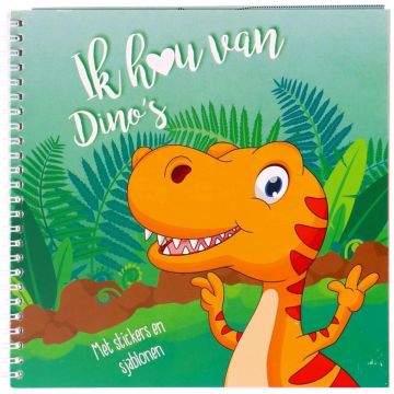 Kleur en Stickerboek - Ik hou van Dino's Kleur en Stickerboek - Ik hou van Dino's