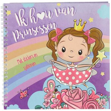Kleur en Stickerboek - Ik hou van Prinsessen Kleur en Stickerboek - Ik hou van Prinsessen