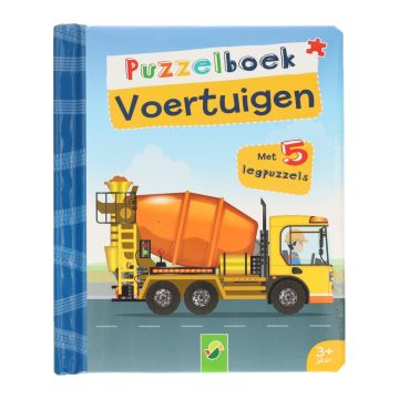Puzzelboek - Voertuigen - 5 legpuzzels
