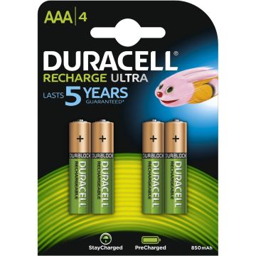 Duracell Rechargeable NimH Stay Charged AAA/HR03 900mAh (4-pack)