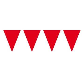 Effen Rood Vlaggenlijn - 10 meter