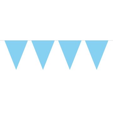 Effen Baby Blauw Vlaggenlijn - 10 meter