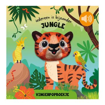 Vingerpopboekje met geluid - Jungle