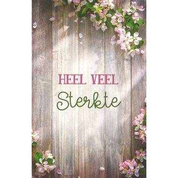 10 Wenskaarten met envelop - Heel veel Sterkte