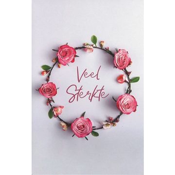 10 Wenskaarten met envelop - Veel Sterkte