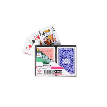 Set van 2 Speelkaarten in Kunststof Doosje