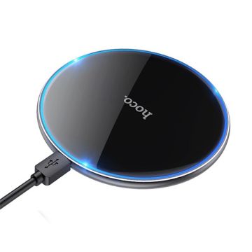 Hoco Draadloze snellader voor iPhone & Samsung - 15 Watt - Zwart