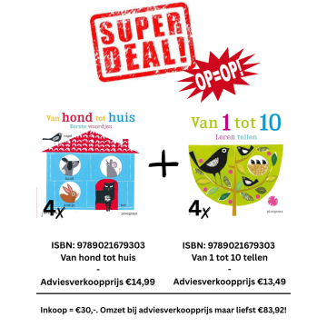 Super Deal! - op = op! - 4x Van hond tot huis - 4x Van 1 tot 10 leren tellen