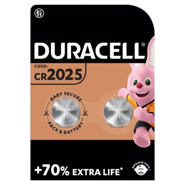Duracell Lithium CR2025 Knoopcel (2-pack)