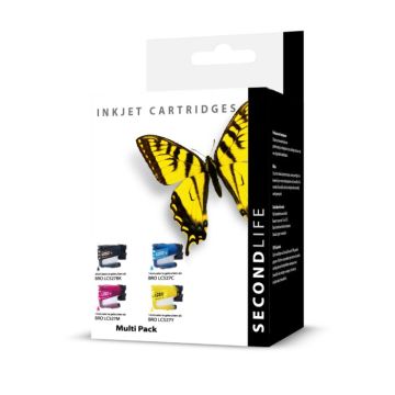 SecondLife - Multipack Brother LC 527 BK C M en Y