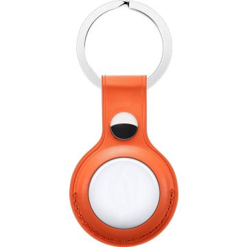 Hoco Protective Leather Keychain for Airtag - Orange