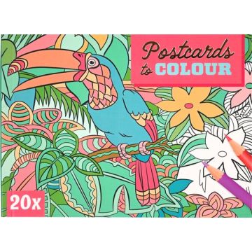 Mandala Vlinder Wenskaarten om zelf te kleuren - 20 stuks Mandala Vlinder Wenskaarten om zelf te kleuren - 20 stuks