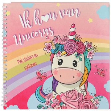 Kleur en Stickerboek - Ik hou van Unicorns Kleur en Stickerboek - Ik hou van Unicorns