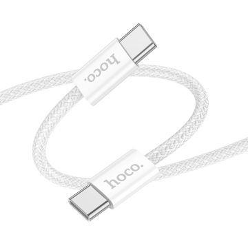Hoco - 60W USB-C naar USB-C Kabel - 1 meter - Wit