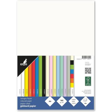 Papier Kangaro A4 160gr Roomwit Pak 50 Vel