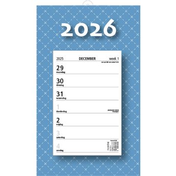 Week scheurkalender 2026 - Maandag