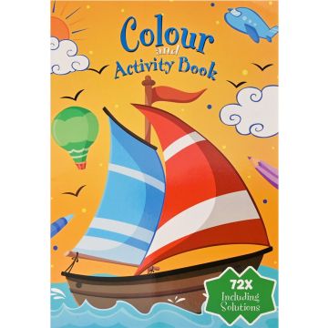 Kleur- en activiteitenboek - Voertuigen - 72 pagina's