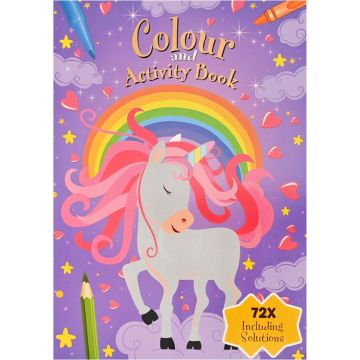 Kleur- en activiteitenboek - Unicorns - 72 pagina's