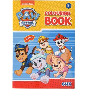 Paw Patrol Kleurboek + stickers – geel