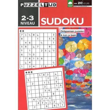 Puzzeltijd Puzzelboek 96 pagina's - Sudoku 2-3*