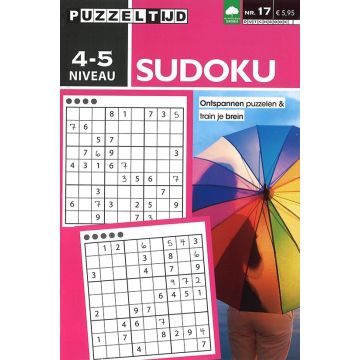 Puzzeltijd Puzzelboek 96 pagina's - Sudoku 4-5*
