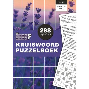 Puzzeltijd Puzzelboek 288 pagina's - Kruiswoord 2-3*