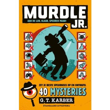 Murdle Jr - Puzzelboek 2 - Aan de lijn, klaar, speuren maar! - Oranje - Pre order nu 