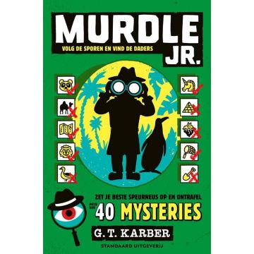 Murdle Jr - Puzzelboek 3 - Volg de sporen en vind de daders - Groen - beschikbaar 