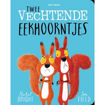 Twee vechtende eekhoorntjes - Rachel Bright