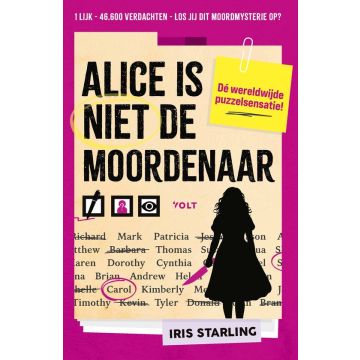 Alice is niet de moordenaar -  Puzzel Moordmysterie - Iris Starling - nu beschikbaar