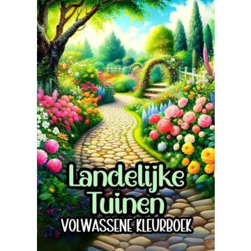 Volwassene Kleurboek - Landelijke Tuinen Volwassene Kleurboek - Landelijke Tuinen