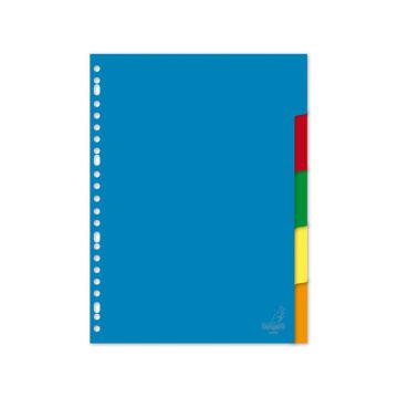 Kangaro A4 Tabblad Blanco PP 120 Micron, 23 Rijen, 5 Stuks