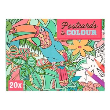 Mandala Dieren Wenskaarten om zelf te kleuren - 20 stuks