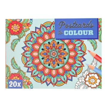 Mandala Wenskaarten om zelf te kleuren - 20 stuks