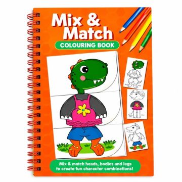 Mix & Match Kleurboek – Dino