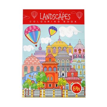 Mandala Kleurboek Landschappen A4 – 64 kleurplaten