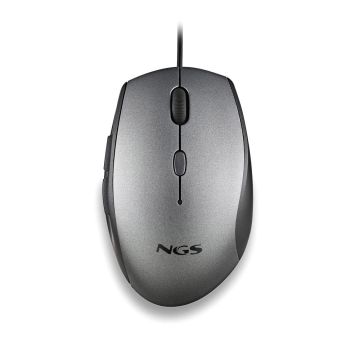 NGS Moth Ergonomische Bedrade Muis met USB Type-C - Grijs